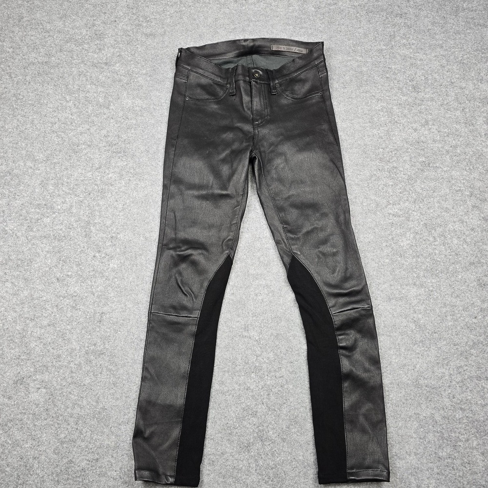 rag & bone Black Skinny Jeans with Side Panels